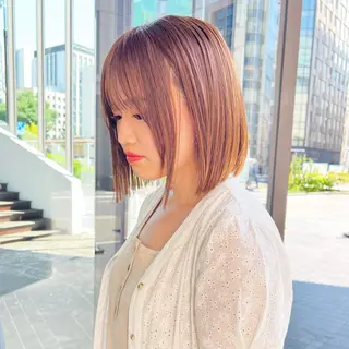 ショート カラー パーマ トレンドヘア🩶 艶髪🩶yoshiのヘアスタイル
