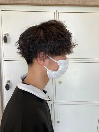 ショート パーマ メンズ 山田 ひかりのヘアスタイル