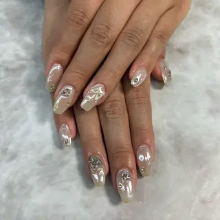 ネイル 韓国/ヌーディー系 ネイル自由が丘のネイルデザイン