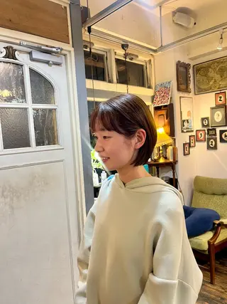 ショート カラー トレンドパーマ☝️ 🌱ショート/緒方椋のヘアスタイル