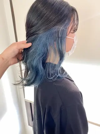 ミディアム カラー peg.hair所属・ブリーチカラー🫧 森　凪沙のヘアスタイル