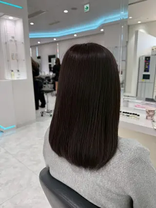 カラー 🩶韓国風暗髪ヘア 🩶横浜THREEのヘアスタイル