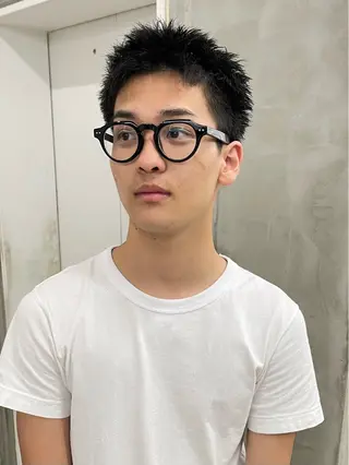 ショート メンズ メンズカット パーマ[佐橋]のヘアスタイル