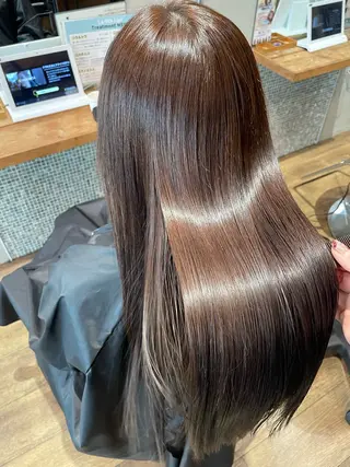 ロング カラー 💘韓国レイヤー上 品カラーruru💘のヘアスタイル