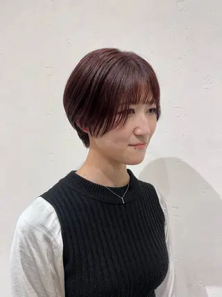 ショート 北島 遥香🫧インナ ー /ベージュカラーのヘアスタイル