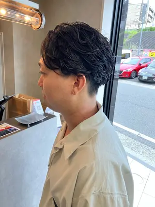 パーマ メンズ 透明感カラー/ 髪質改善町田佑人のヘアスタイル