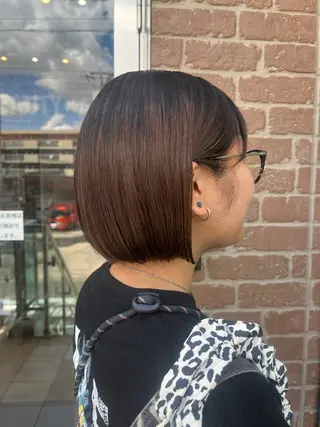 ショート カラー パーマ ヘアアレンジ メンズ 久木原 ゆりのヘアスタイル