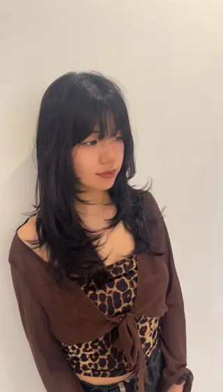 セミロング ブリーチ無しカラー/ 美髪改善💠てんゆうのヘアスタイル