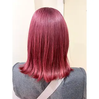 ミディアム カラー ヘアアレンジ 🦋エクステ/透明感 カラー🦋宮川莉央のヘアスタイル