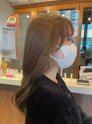 ロング カラー ヘアアレンジ 【日韓風、レイヤー】 🤍ひらい　なつきのヘアスタイル