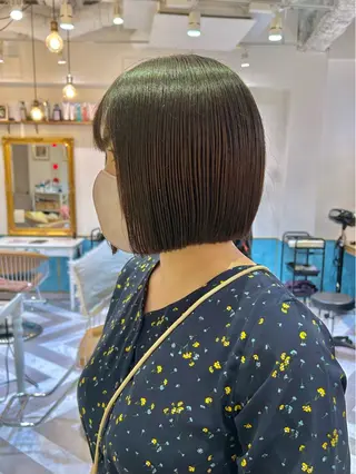 ミディアム カラー ヘアアレンジ 髪質改善【縮毛矯正】 北千住 田邉 澪のヘアスタイル