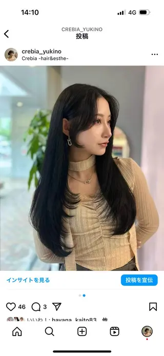 ロング カラー レイヤーカット 韓国風/yukinoのヘアスタイル