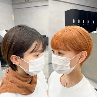 ショート カラー パーマ ヘアアレンジ メンズ キッズ ネイル マツエク・マツパ アイブロウ 大人スタイル 太田のヘアスタイル