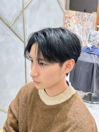 ショート カラー メンズ calna by ELMO  上ノ井のヘアスタイル