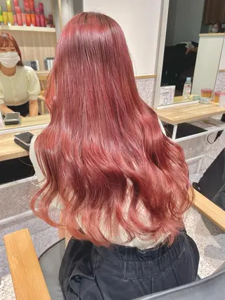 ロング カラー ヘアアレンジ トレンドレイヤー カット/mihoのヘアスタイル