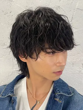 ショート パーマ ヘアアレンジ メンズ 原宿/パーマ特化/ 無料カットTOSHIのヘアスタイル