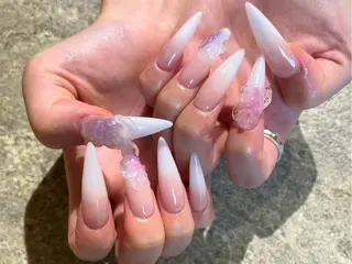 ネイル 【やり放題専門店】 スカルプ＆長さ出しのネイルデザイン