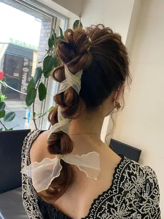 ロング ヘアアレンジ pep natsumiのヘアスタイル