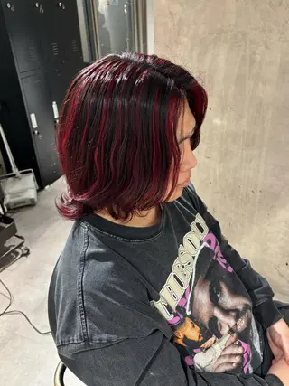 カラー メンズ ハイトーン YONIのヘアスタイル