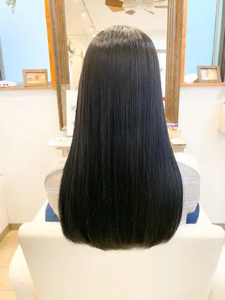 ロング トレンドパーマ 加藤菜月のヘアスタイル