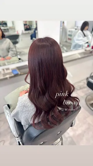 ロング カラー ParveMix 宮﨑 梨里のヘアスタイル