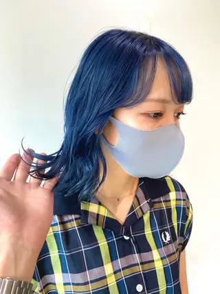 ミディアム ハッシュカット /レイヤー/大阪中津のヘアスタイル