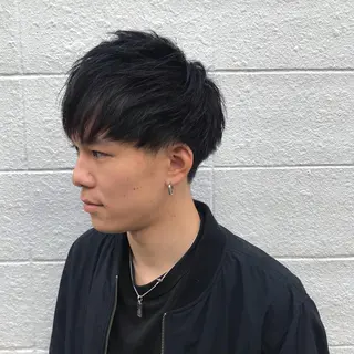 ショート カラー パーマ ニュアンスパーマ／ レイヤー／茶屋町のヘアスタイル