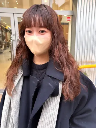 ロング カラー パーマ しの　ゆきの THE REMMYのヘアスタイル