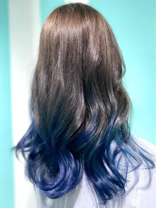 ロング 原 千景のヘアスタイル