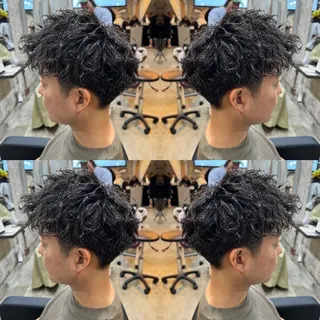 ショート パーマ メンズ 1ｍｍも妥協しない 圧倒的メンズカットのヘアスタイル
