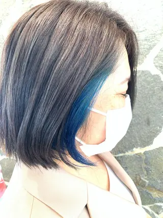 ミディアム カラー ヘアアレンジ EARTH 浦添店のヘアスタイル