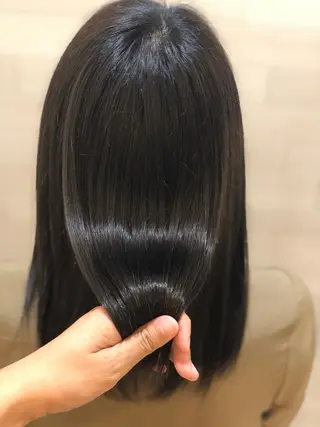 ミディアム 髪質改善カラー🎗️ 滝沢純のヘアスタイル