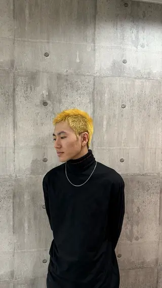 ショート カラー メンズ enrichミヤモト ヒロヤのヘアスタイル