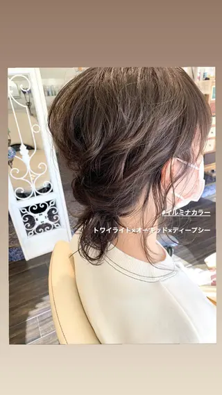セミロング カラー 🌸スタイリスト 山浦美恵のヘアスタイル