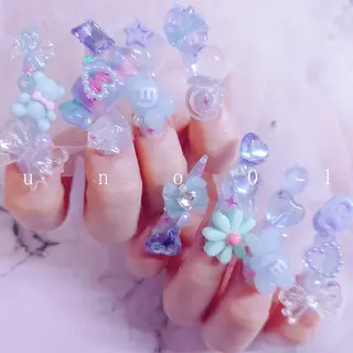 ネイル 梅田🦄中崎町🩵 u n o 0 1のネイルデザイン