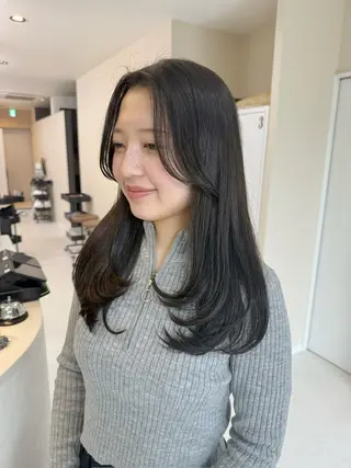 ロング カラー 🫧透明感カラー🫧 古川穂果のヘアスタイル