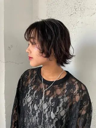 ショート ボブ/透明感 カラー /風花のヘアスタイル