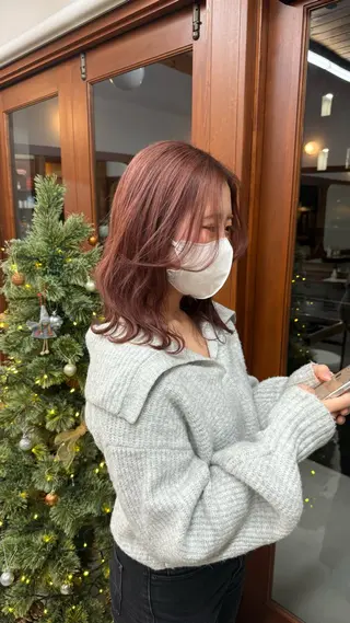 ミディアム カラー soi所属・soi 西川もかのヘアスタイル