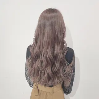 セミロング カラー ヘアアレンジ 🤍韓国ヘア特化 🤍力丸🤍のヘアスタイル
