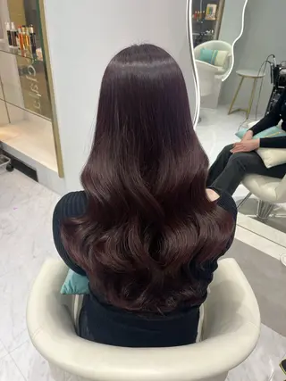 ロング カラー 𝑹𝒊𝒉𝒐🎀 名駅/大人韓国ヘアのヘアスタイル