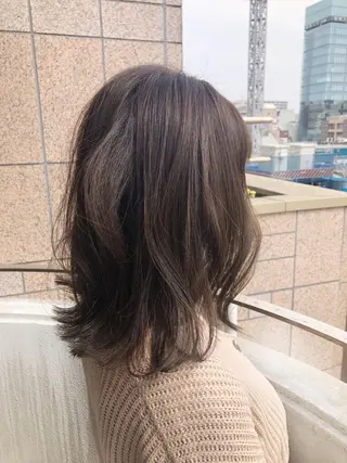 ミディアム カラーアンドケアリタ kitamuuuのヘアスタイル