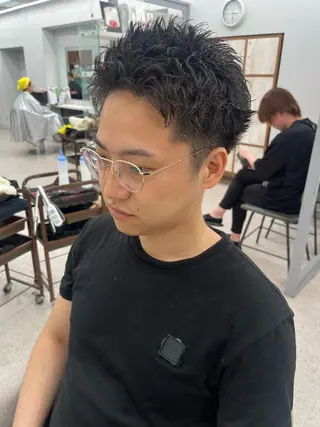 メンズ 🍐シャドウパーマ メンズ特化/守岡🍐のヘアスタイル