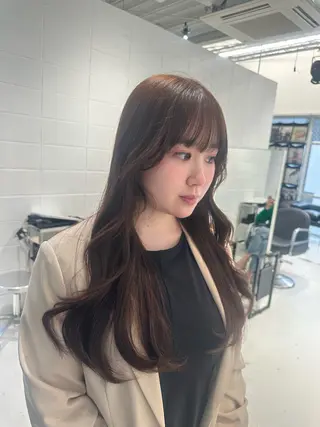 ロング カラー 🎀ミカ/レイヤー/ 韓国ヘア/原宿🎀のヘアスタイル