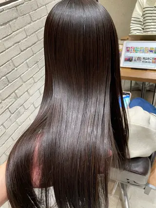 ロング パーマ バレイヤージュ/ 髪質改善/渡邉悟🌱のヘアスタイル