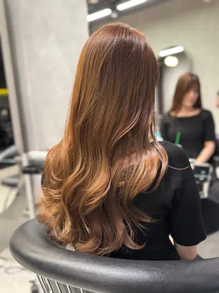 ロング 【レイヤーカット】 関根【コテ巻パーマ】のヘアスタイル