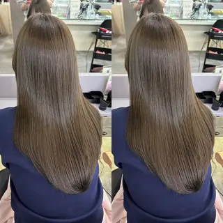 ロング カラー 髪質改善🩵縮毛矯正 代々木/木下のヘアスタイル