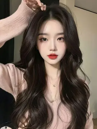 ロング 大人っぽ中韓レディ ヘア🤍MAOのヘアスタイル
