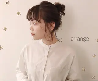 ミディアム ヘアアレンジ 市川 千夏のヘアスタイル
