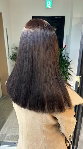 セミロング 🐶カラーモデル🐶 /心斎橋/文屋 颯のヘアスタイル