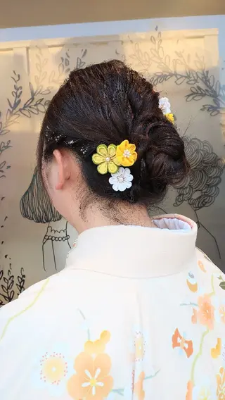 ロング ヘアアレンジ 大槻 百合子のヘアスタイル